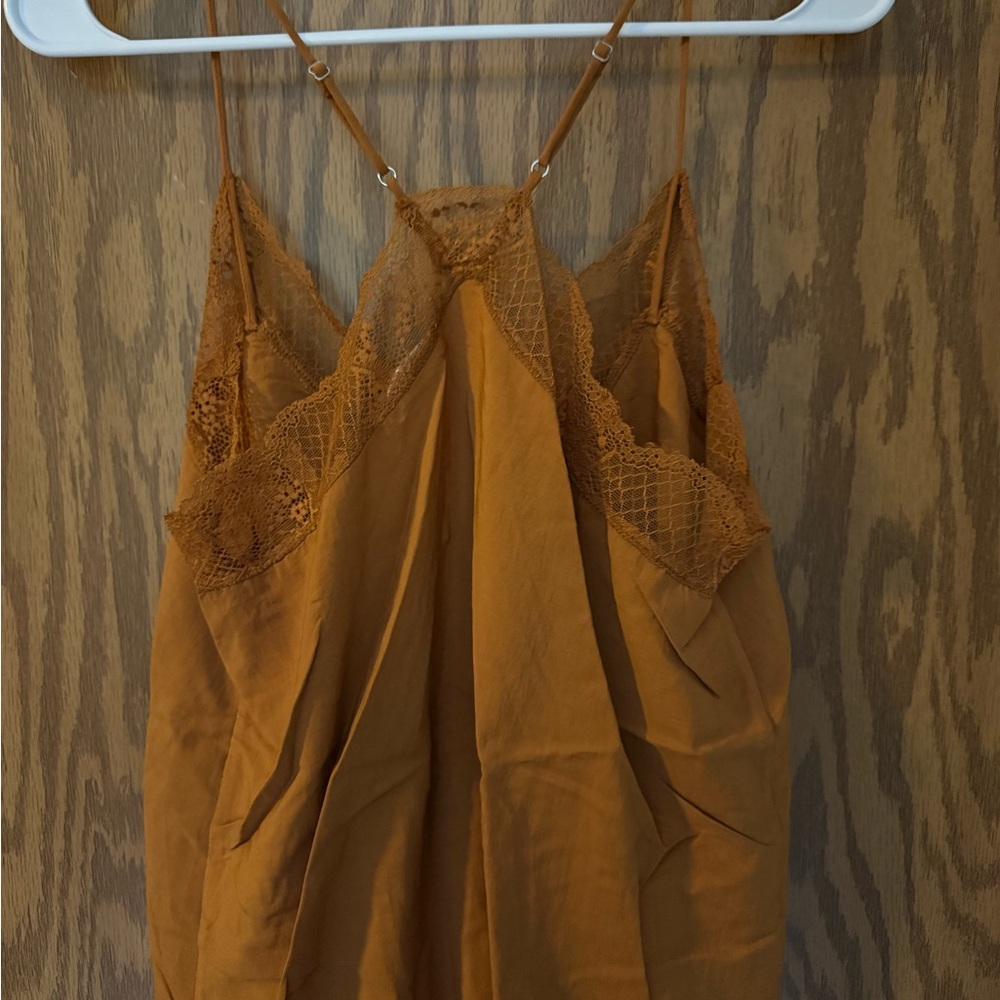 Lovestitch Lace-Trim Cami in Burnt Orange, Large- NWOT - Picture 5 of 6